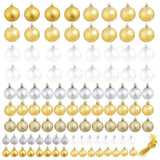 Vidaxl Weihnachtsbällchen 100 St silbergesteuerte Goldfarbe
