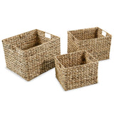 Vidaxl Storage Basket Set Waterhyacint 3-Stück