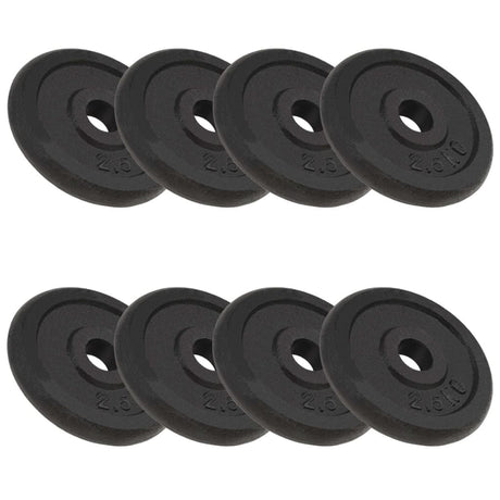 VIDAXL -Halfterscheiben 8 St 8x2,5 kg Gusseisen