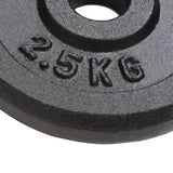 VIDAXL -Halfterscheiben 8 St 8x2,5 kg Gusseisen