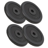 VIDAXL -Halfterscheiben 4 ST 4x7,5 kg Gusseisen