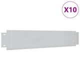 VIDAXL -BASE 10 PCs 100x20 cm verzinkter Stahl