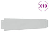 VidaXL Grasränder 10 Stück 100x20 cm verzinkter Stahl
