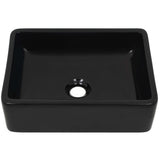 Vidaxl Washbeer Square 41x30x12 cm Keramikschwarz