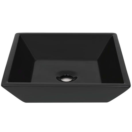VIDAXL WASHBAIN Square 41.5x41.5x12 cm Keramikschwarz