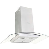 Vidaxl Island Extractor 756 m³ U LED 90 cm Edelstahl