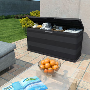 Vidaxl tuinbox 117x45x56 cm zwart