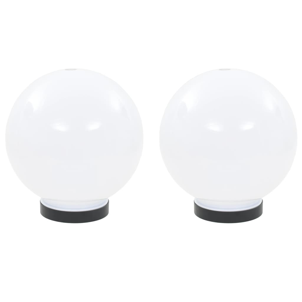 VIDAXL LED -Lampenlampen 2 PCs rund 20 cm PMMA