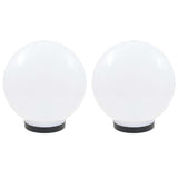 VIDAXL LED -Lampenlampen 2 Stcs rund 25 cm PMMA