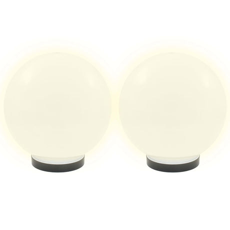 VIDAXL LED -Lampenlampen 2 Stcs rund 25 cm PMMA