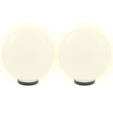 VIDAXL LED -Lampenlampen 2 Stcs rund 30 cm PMMA