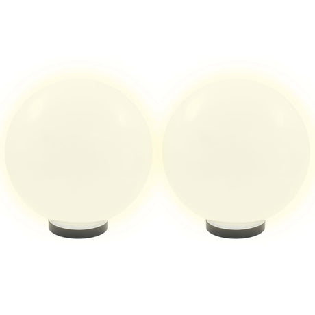 VIDAXL LED -Lampenlampen 2 Stcs rund 30 cm PMMA