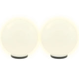 VIDAXL LED -Lampenlampen 2 Stcs rund 40 cm PMMA