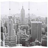 Vidaxl kamerscherm new york bij daglicht 200x170 cm zwart en wit