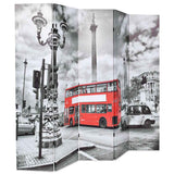 Vidaxl kamerscherm inklapbaar londen bus 200x170 cm zwart en wit