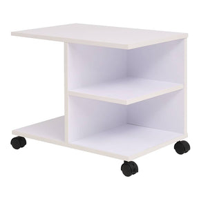 Vidaxl plankenkast verrijdbaar 50x35x42 cm wit