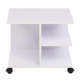 Vidaxl plankenkast verrijdbaar 50x35x42 cm wit