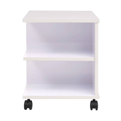 Vidaxl plankenkast verrijdbaar 50x35x42 cm wit