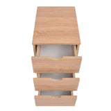 Vidaxl ladekast 33x45x60 cm eikenkleur