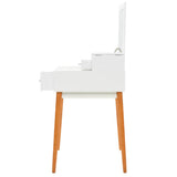 Vidaxl kaptafel met spiegel 60x50x86 cm mdf