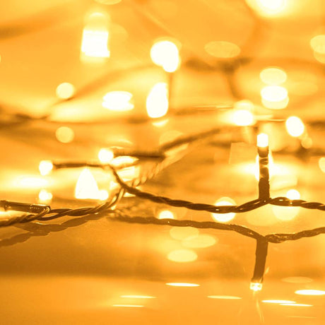 Vidaxl Lichtkabel mit 1000 LEDs mit 8 leichten Effekten IP44 100 m warmes Weiß
