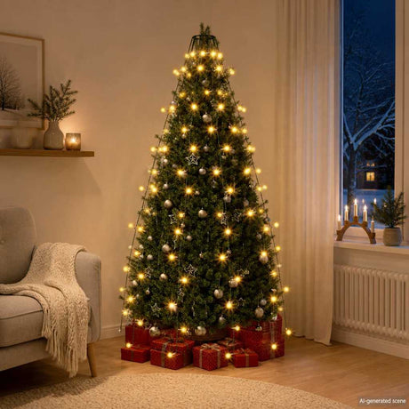 Vidaxl Weihnachtsbaumbeleuchtung mit 150 LEDs Net 150 cm
