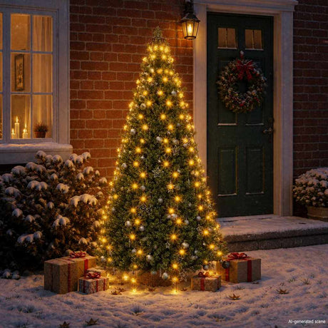 Vidaxl Weihnachtsbaumbeleuchtung mit 210 LEDs Net 210 cm