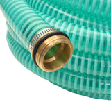 Vidaxl zuigslang met messing koppelingen 4 m 25 mm groen