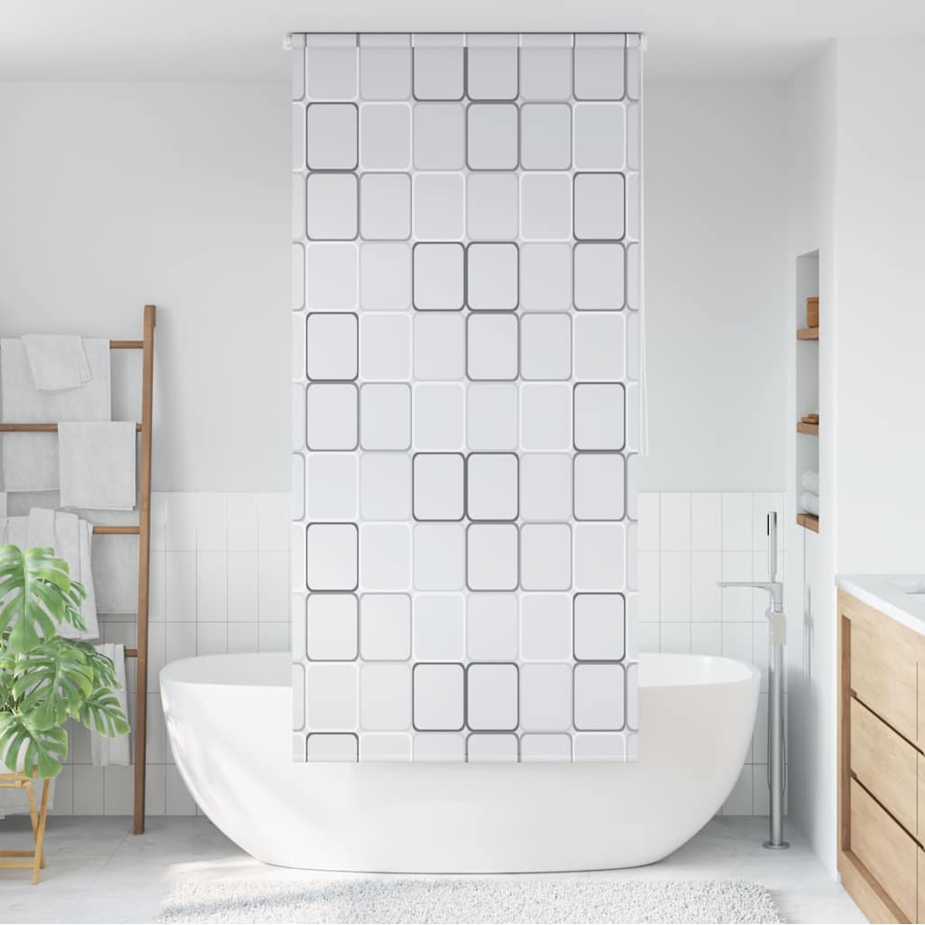 Vidaxl Roller Blind für Dusche 80x240 cm Quadrat