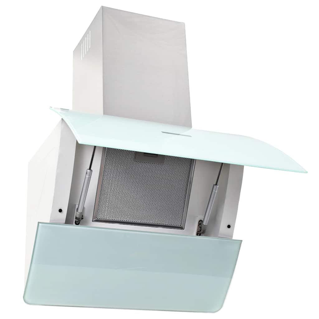 Vidaxl wandafzuigkap 756 m³ u 60 cm roestvrij staal wit