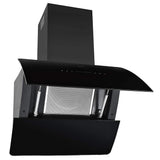 Vidaxl Wandextraktionshaube 756 m³ U 60 cm Edelstahl schwarz