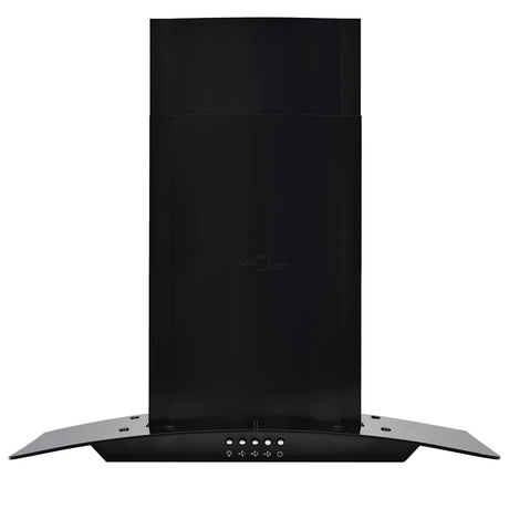 Vidaxl Wandextraktionshaube 756 m³ U 60 cm Edelstahl schwarz