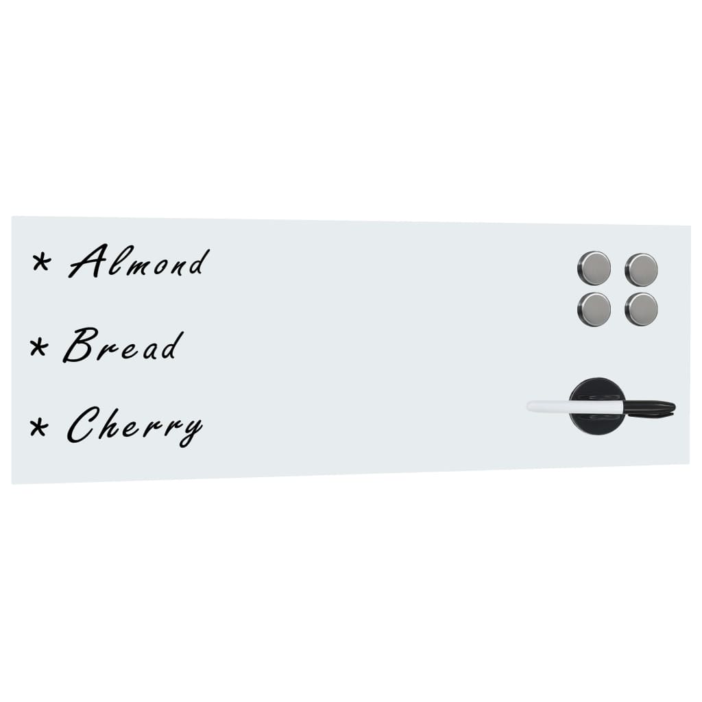 Vidaxx Wand-Whiteboard magnetisch 60x20 cm Glas