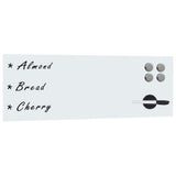 Vidaxx Wand-Whiteboard magnetisch 60x20 cm Glas