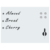 Vidaxx Wand-Whiteboard magnetisch 80x60 cm Glas