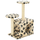 Vidaxl -Katzenkratzerpost mit Sisal -Kratzer -Posts 60 cm Pootprints Beige