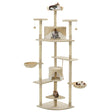 Vidaxl Cat Scraping Post mit Sisal -Kratzern 203 cm Beige und Weiß