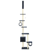 Vidaxl -Katzenkratzerpfosten mit Sisal -Kratzern 260 cm dunkelblau