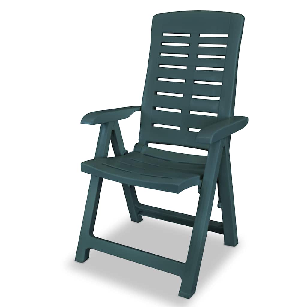 Vidaxl tuinstoelen 4 st verstelbaar kunststof groen