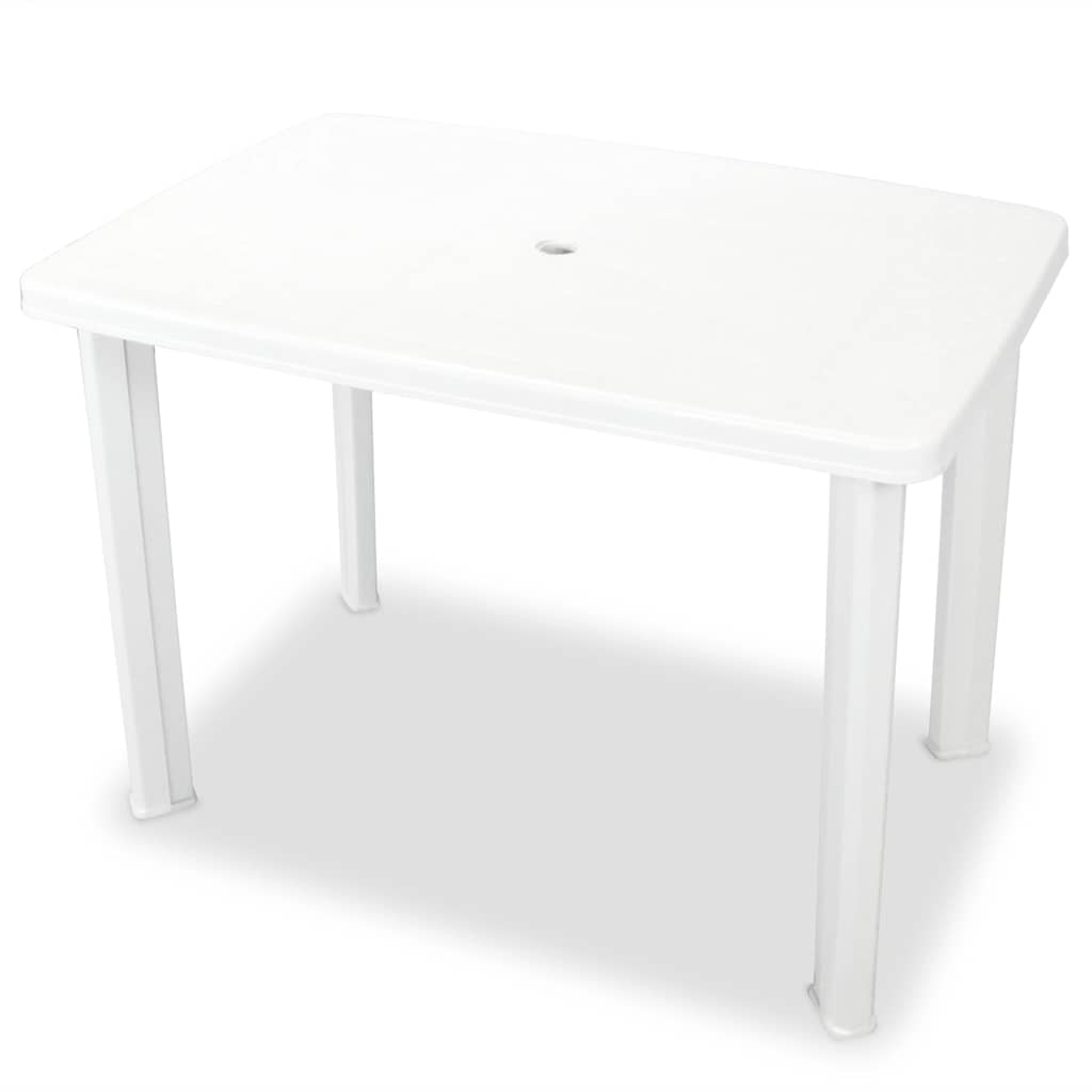 Vidaxl 3-delige bistroset kunststof wit