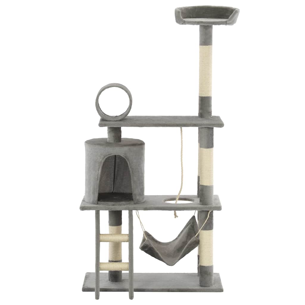 Vidaxl Cat Scraping Post mit Sisal -Kratzern 140 cm Grau