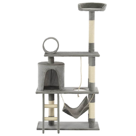 Vidaxl Cat Scraping Post mit Sisal -Kratzern 140 cm Grau
