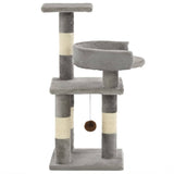 Vidaxl -Katzenkratzerpfosten mit Sisal -Kratzerpfosten 65 cm grau
