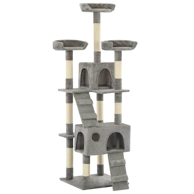 Vidaxl Cat Scraping Post mit Sisal -Kratzern 170 cm Grau