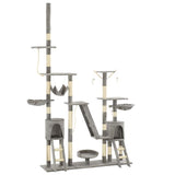 Vidaxl Cat Scraping Post mit Sisal-Kratzerpfosten 230-250 cm Grau
