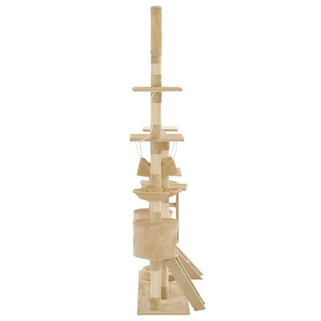 VIDAXL-Katzenkratzerpfosten mit Sisal-Kratzern 230-250 cm Beige