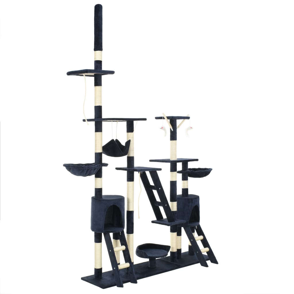 Vidaxl-Katzenkratzerpfosten mit Sisal-Kratzerpfosten 230-250 cm blau