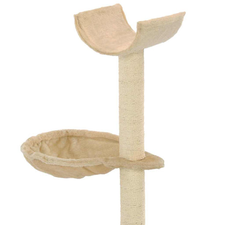 VIDAXL -Katze Kratzerpfosten mit Sisal -Kratzer -Pfosten 105 cm Beige