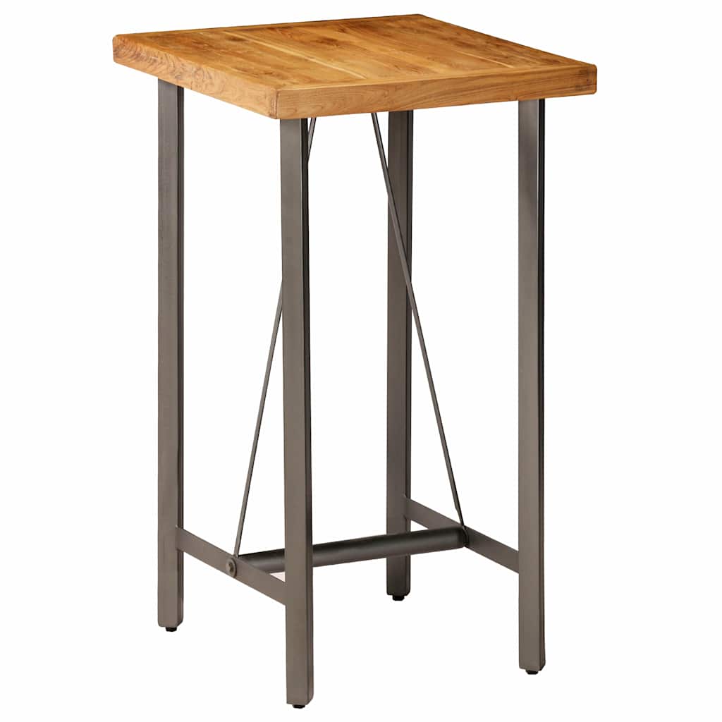 Vidaxl bartafel 60x60x107 cm massief gerecycled teakhout