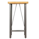 Vidaxl bartafel 60x60x107 cm massief gerecycled teakhout